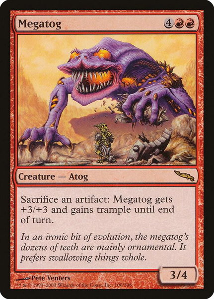 Megatog trading card from Mirrodin Megatog - Mirrodin Magic: The Gathering trading card