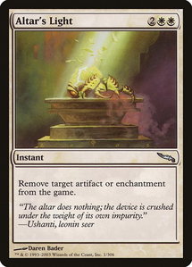 Altar's Light - Mirrodin (MRD) #1 - Uncommon Magic: The Gathering Trading Card