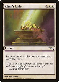 Altar's Light - Mirrodin (MRD) #1 - Uncommon Magic: The Gathering Trading Card