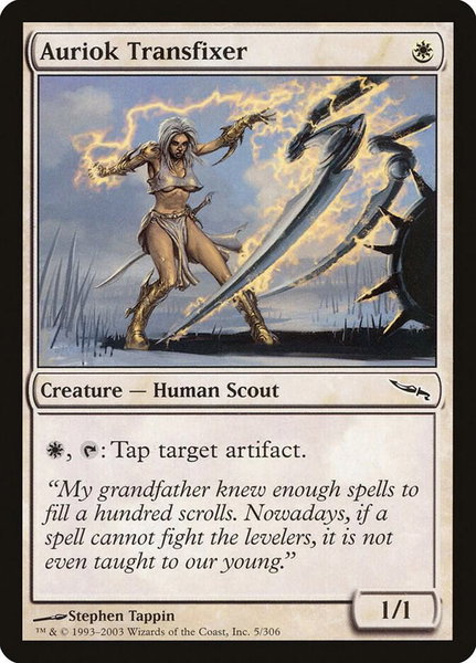 Auriok Transfixer - Mirrodin Magic: The Gathering trading card