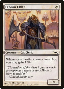 Leonin Elder - Mirrodin (MRD) #10 - Common Magic: The Gathering Trading Card