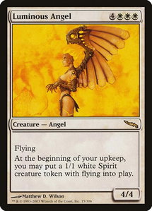Luminous Angel - Mirrodin (MRD) #15 - Rare Magic: The Gathering Trading Card