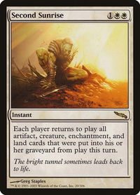 Second Sunrise - Mirrodin (MRD) #20 - Rare Magic: The Gathering Trading Card