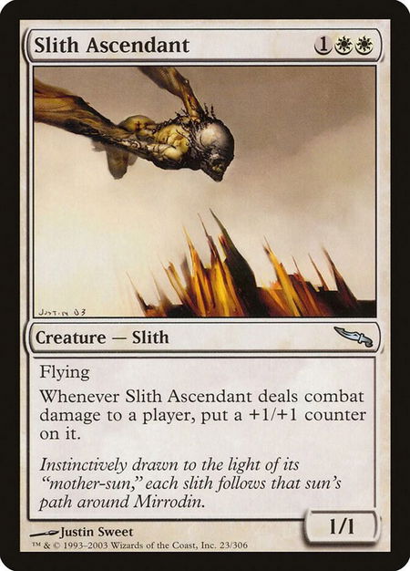 Slith Ascendant trading card from Mirrodin Slith Ascendant - Mirrodin Magic: The Gathering trading card