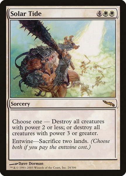 Solar Tide trading card from Mirrodin Solar Tide - Mirrodin Magic: The Gathering trading card