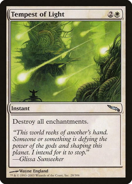 Tempest of Light - Mirrodin Magic: The Gathering trading card