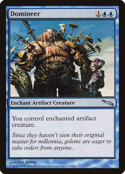 Domineer trading card from Mirrodin Domineer - Mirrodin Magic: The Gathering trading card