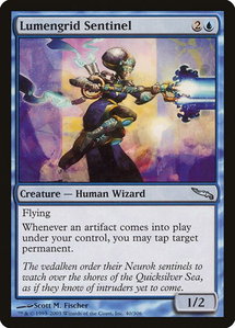 Lumengrid Sentinel - Mirrodin (MRD) #40 - Uncommon Magic: The Gathering Trading Card