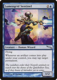 Lumengrid Sentinel - Mirrodin (MRD) #40 - Uncommon Magic: The Gathering Trading Card