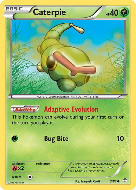 Caterpie - Generations Pokémon trading card