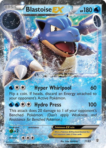 Blastoise EX - Generations Pokémon trading card