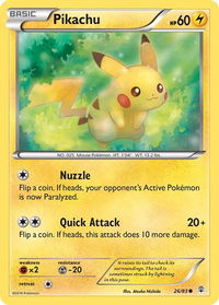 Pikachu - Generations (GEN) #26/83 - Common Pokémon Trading Card