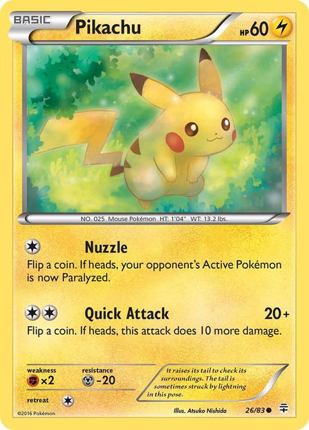 Pikachu - Generations Pokémon trading card