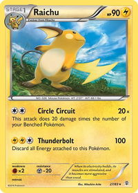 Raichu - Generations (GEN) #27/83 - Holo Rare Pokémon Trading Card