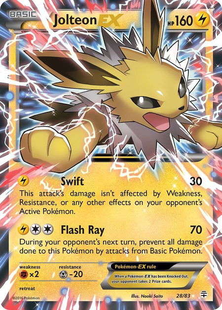 Jolteon EX - Generations Pokémon trading card