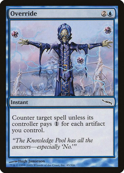 Override - Mirrodin Magic: The Gathering trading card