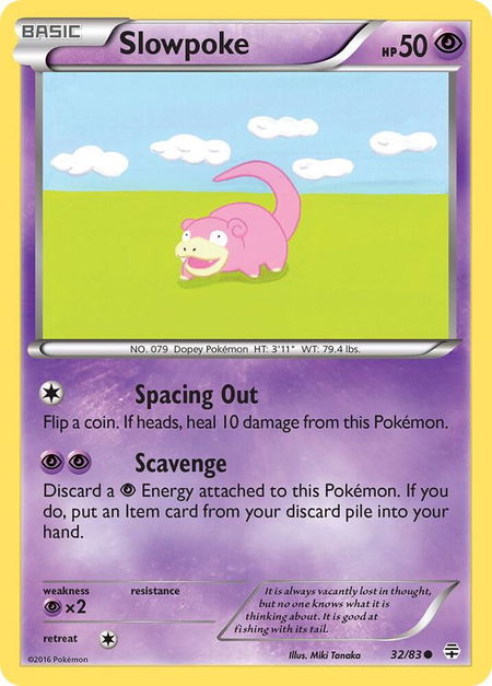 Slowpoke - Generations Pokémon trading card