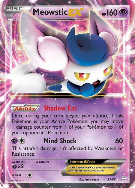 Meowstic EX - Generations Pokémon trading card