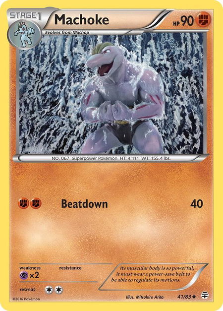 Machoke - Generations Pokémon trading card