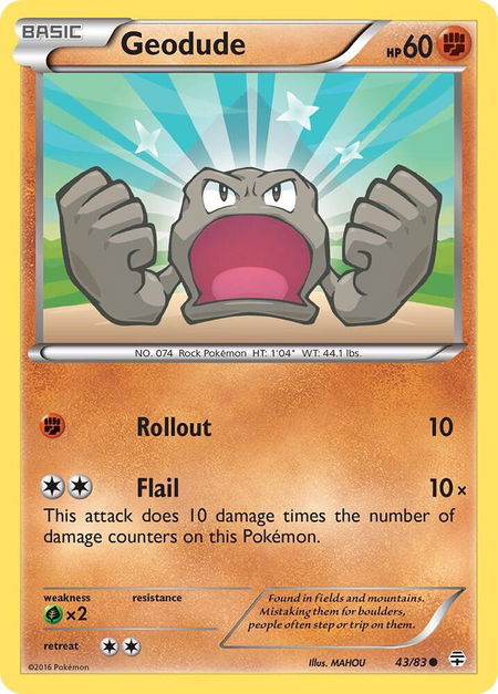 Geodude - Generations Pokémon trading card