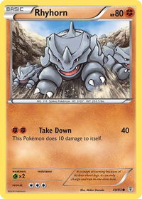 Rhyhorn - Generations (GEN) #49/83 - Common Pokémon Trading Card