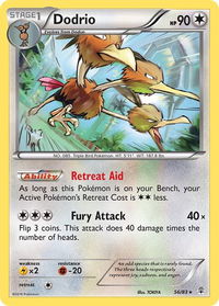 Dodrio - Generations (GEN) #56/83 - Rare Pokémon Trading Card