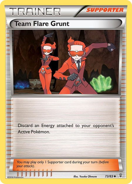 Team Flare Grunt - Generations Pokémon trading card