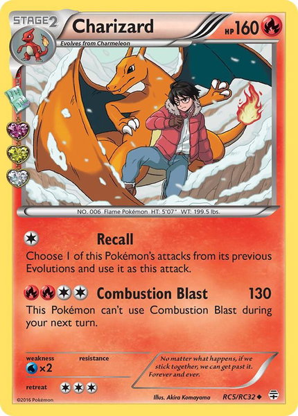 Charizard trading card from Generations: Radiant Collection Charizard - Generations: Radiant Collection Pokémon trading card