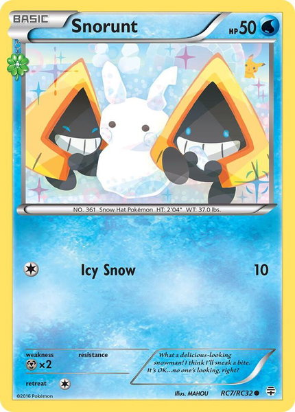 Snorunt trading card from Generations: Radiant Collection Snorunt - Generations: Radiant Collection Pokémon trading card