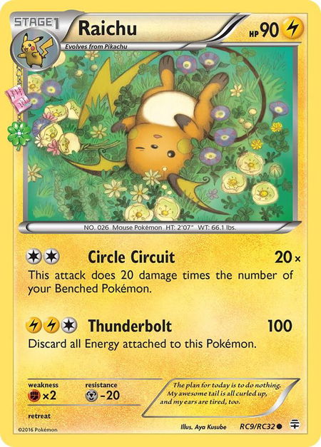 Raichu - Generations: Radiant Collection Pokémon trading card