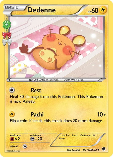 Dedenne - Generations: Radiant Collection Pokémon trading card