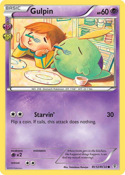 Gulpin - Generations: Radiant Collection Pokémon trading card