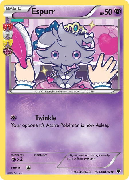 Espurr - Generations: Radiant Collection Pokémon trading card