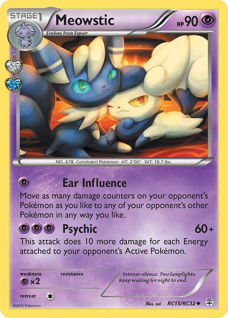 Meowstic - Generations: Radiant Collection Pokémon trading card