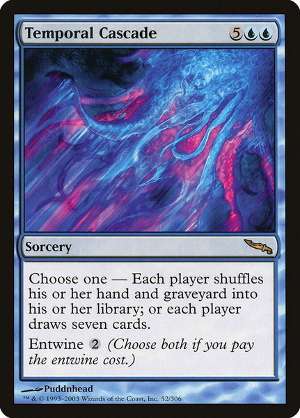 Temporal Cascade trading card from Mirrodin Temporal Cascade - Mirrodin Magic: The Gathering trading card