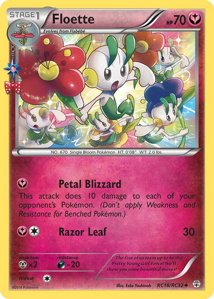 Floette trading card from Generations: Radiant Collection Floette - Generations: Radiant Collection Pokémon trading card