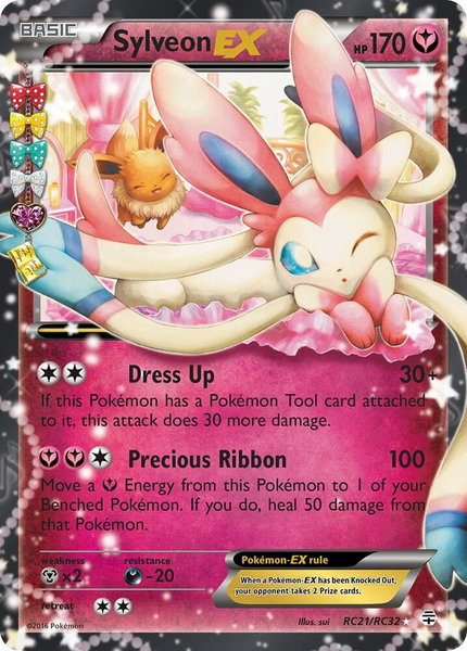 Sylveon EX - Generations: Radiant Collection Pokémon trading card