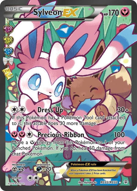 Sylveon EX (Full Art) - Generations: Radiant Collection Pokémon trading card