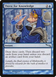 Thirst for Knowledge - Mirrodin (MRD) #53 - Uncommon Magic: The Gathering Trading Card