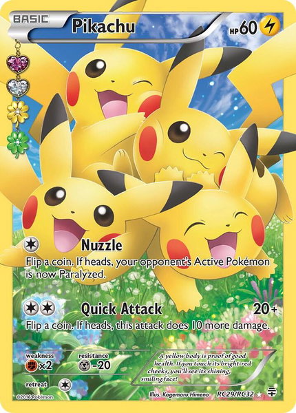 Pikachu (Full Art) trading card from Generations: Radiant Collection Pikachu (Full Art) - Generations: Radiant Collection Pokémon trading card
