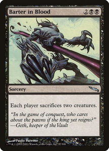 Barter in Blood - Mirrodin (MRD) #57 - Uncommon Magic: The Gathering Trading Card