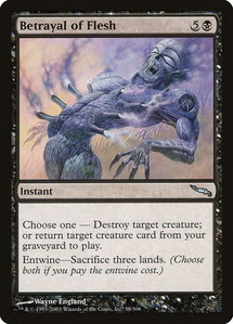 Betrayal of Flesh - Mirrodin (MRD) #58 - Uncommon Magic: The Gathering Trading Card