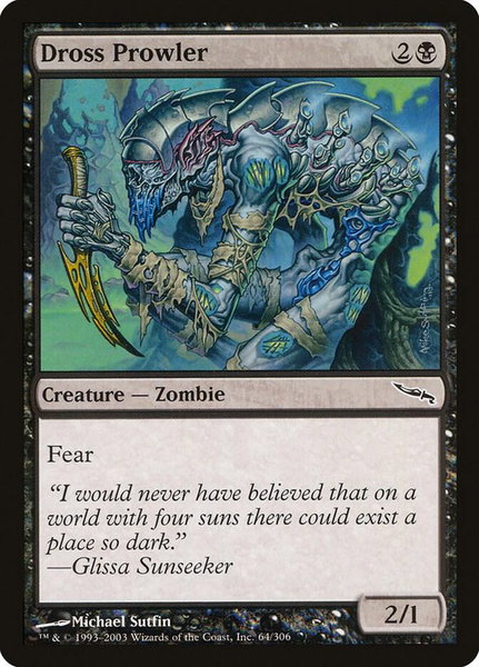 Dross Prowler trading card from Mirrodin Dross Prowler - Mirrodin Magic: The Gathering trading card