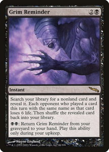 Grim Reminder - Mirrodin (MRD) #66 - Rare Magic: The Gathering Trading Card