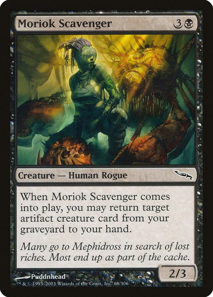 Moriok Scavenger trading card from Mirrodin Moriok Scavenger - Mirrodin Magic: The Gathering trading card