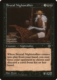 Brutal Nightstalker - Portal Second Age (P02) #64 - Uncommon Magic: The Gathering Trading Card