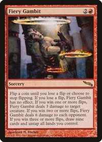 Fiery Gambit - Mirrodin (MRD) #90 - Rare Magic: The Gathering Trading Card