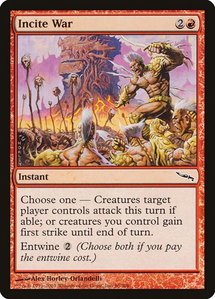 Incite War - Mirrodin (MRD) #96 - Common Magic: The Gathering Trading Card