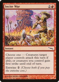 Incite War - Mirrodin (MRD) #96 - Common Magic: The Gathering Trading Card