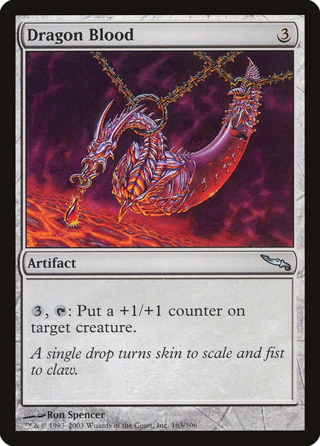 Dragon Blood - Mirrodin Magic: The Gathering trading card